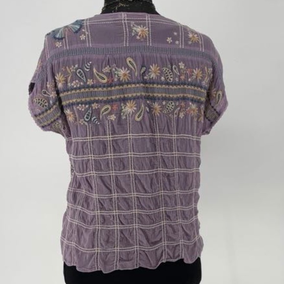Johnny Was Paise Blouse Size Large - Picture 4 of 13